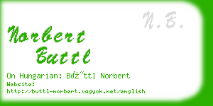 norbert buttl business card